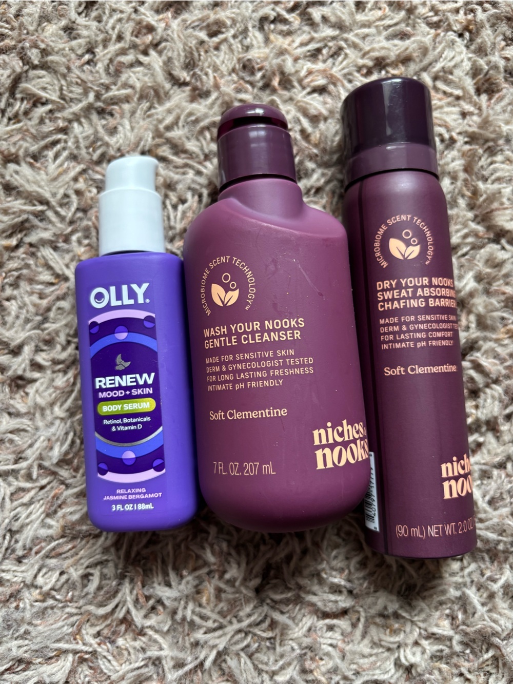 Nook& Body Trio in Plum and Violet